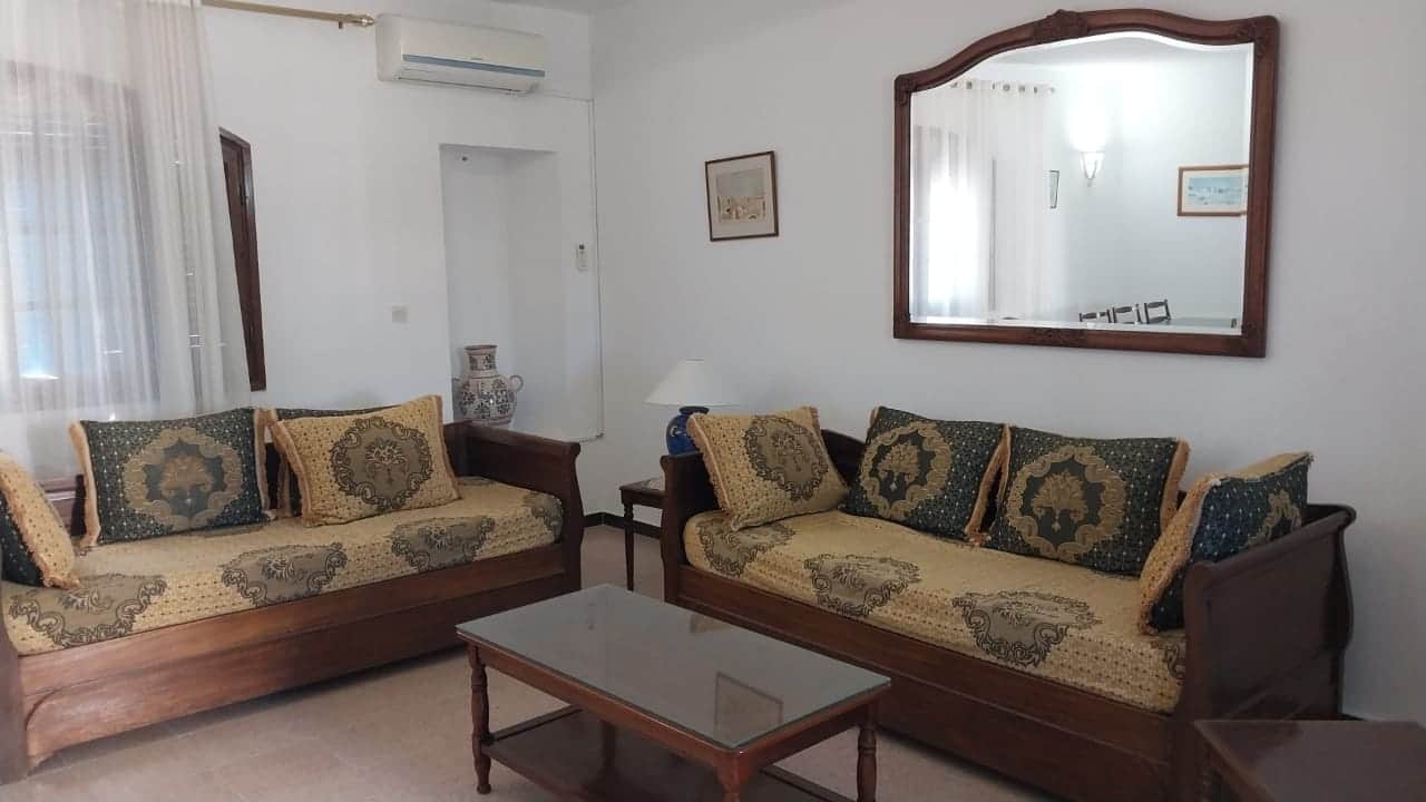Villa meublée avec jardin — vue extérieure à Midoun, Djerba