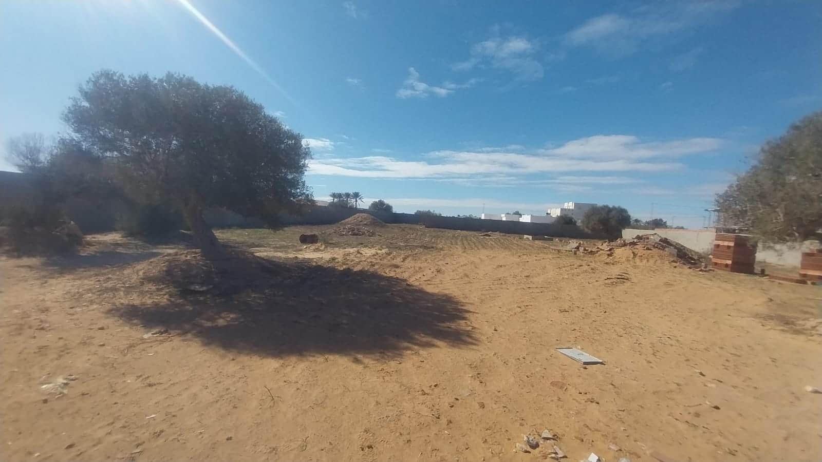 Terrain à arkou — salon et pièces de vie