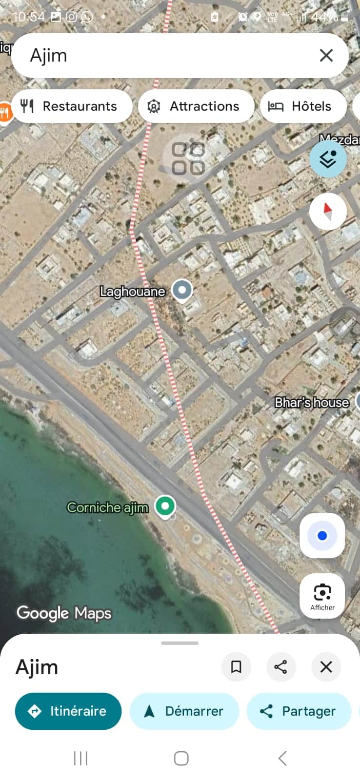Terrain titre bleu ind djerba ajim laghouane — vue extérieure à Ajim, Djerba
