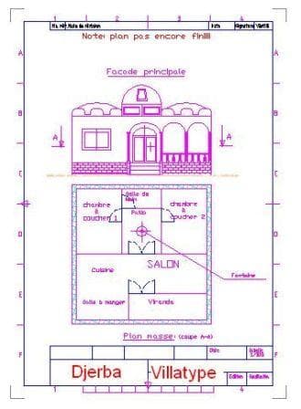 Promo djerba maison 100 m plan au choix — façade — maison à Ajim